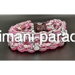 Halsband Double pink