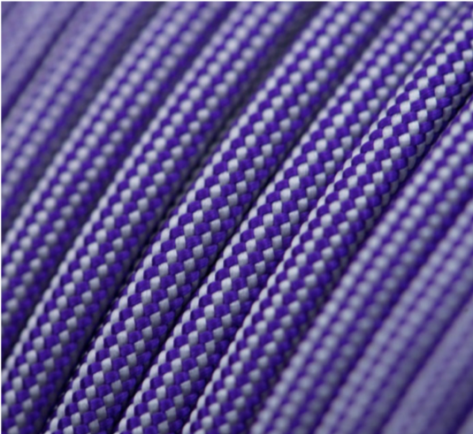 Acid Purple and Silver Grey Stripes