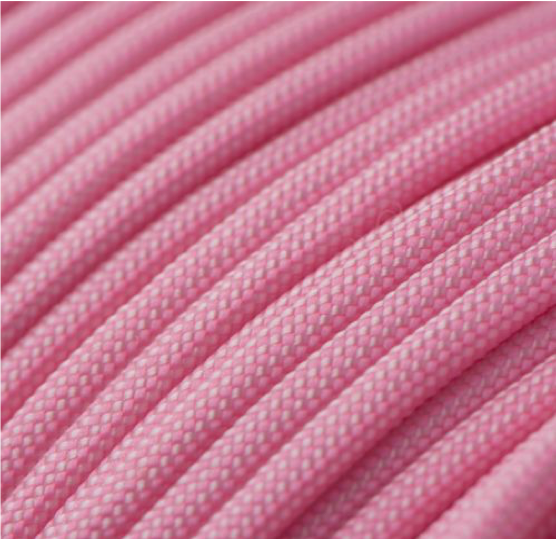 Rose Pink White Stripes